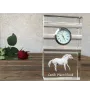 Czech Warmblood - glass clock with a photo, photo of a horse in crystal, personalized standing office clock by Art-Dog brand