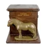 Fell Pony Mare - urn for horse ashes with a statuette, personalized urn with engraving, large box for horse ashes from the Art-Dog brand