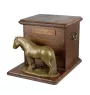 Fell Pony Mare - urn for horse ashes with a statuette, personalized urn with engraving, large box for horse ashes from the Art-Dog brand