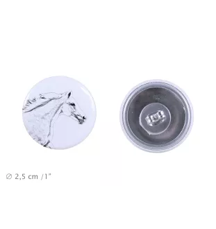 Czeski koń gorącokrwisty kolczyki z koniem mały Art-Dog