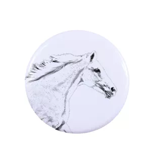 Cheval de sang tchèque ornement de chemise, broche pour sac, cadeau idéal avec la possibilité d'ajouter votre propre graphisme de la marque Art-Dog