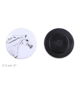 Czech Warmblood - magnet with a horse, a unique imprint of the Art-Dog horse brand