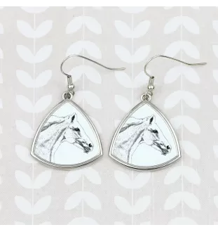 Czech Warmblood - earrings with a horse, hanging earrings with a picture, personalized jewelry with Art-Dog brand print
