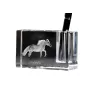 Falabella - Porte-stylos, organiseur en cristal avec image d'un cheval, décoration de bureau unique par la marque Art-Dog