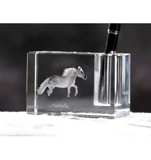 Falabella - Stifthalter, Kristallorganisator mit Bild eines Pferdes, einzigartige Schreibtischdekoration der Marke Art-Dog