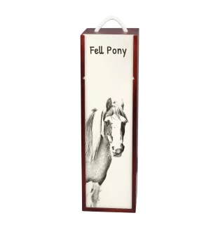 Poney Fell - boîte à vin avec un cheval, boîte à alcool avec une illustration, boîte cadeau personnalisée de la marque Art-Dog