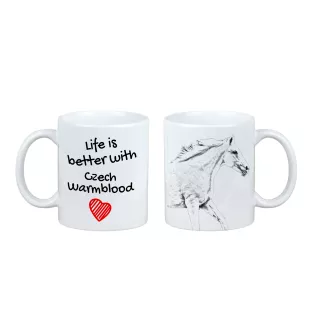 Cheval de sang tchèque - tasse avec un cheval, tasse avec une photo, cadeau personnalisé de la marque Art-Dog