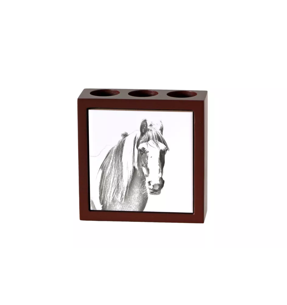 Fell Pony - pen holder with a horse, desk organizer with a print, personalized desk decoration from the Art-Dog brand