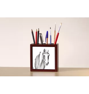 Fell Pony - pen holder with a horse, desk organizer with a print, personalized desk decoration from the Art-Dog brand