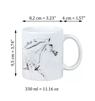 Czech Warmblood - cup with a horse, cute cup with graphics, a gift with your photo from the Art-Dog brand