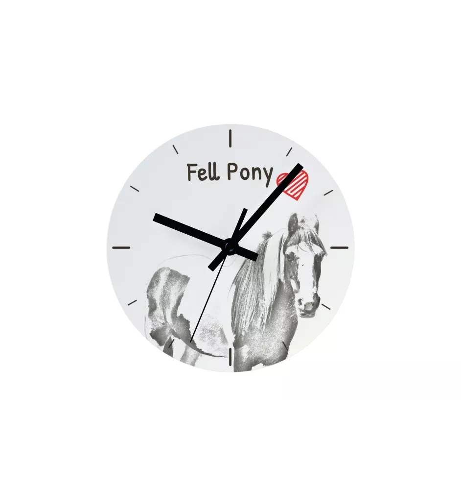 Fell Pony - wall clock with a horse, shelf clock with a print, personalized home decoration from the Art-Dog brand