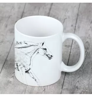 Cheval de sang tchèque - tasse avec un cheval, une tasse joyeuse pour les amoureux des chiens, un cadeau personnalisé de la marque Art-Dog