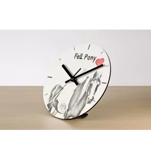 Poney Fell - horloge murale avec cheval, horloge de table avec impression, décoration personnalisée de la maison de la marque Art-Dog