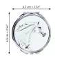 Czech Warmblood - pocket mirror with a horse, personalized mirror for a purse, compact mirror with Art-Dog brand print