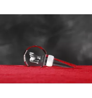 Poney Fell - Bouchon de bouteille en cristal avec cheval, bouchon de vin unique avec photo, cadeau personnalisé pour sommelier par la marque Art-Dog