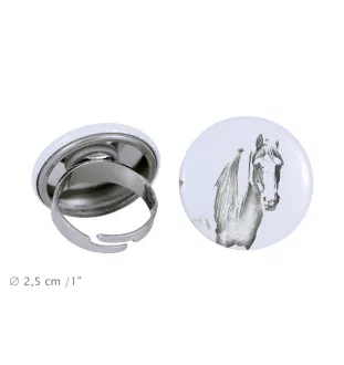 Fell Pony - collector's ring with a horse portrait, handmade product, Art-Dog brand