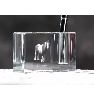 Poney Fell - Porte-stylos, organiseur en cristal avec image d'un cheval, décoration de bureau unique par la marque Art-Dog