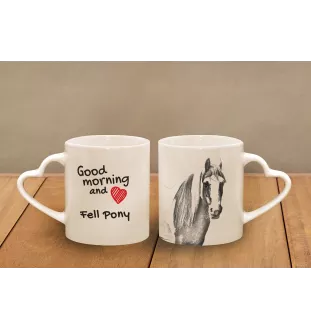 Kuc Fell kubek z koniem good morning serce Art-Dog