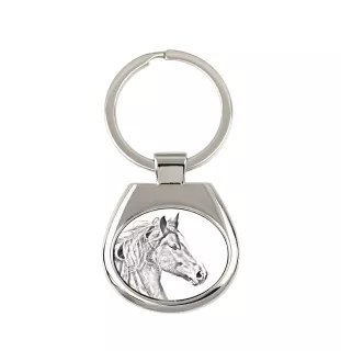 Freiberger - porte-clés avec un cheval, porte-clés imprimé, breloque personnalisée de la marque Art-Dog