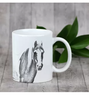 Poney Fell - tasse avec un cheval, une tasse joyeuse pour les amoureux des chiens, un cadeau personnalisé de la marque Art-Dog