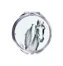 Fell Pony - pocket mirror with a horse, personalized mirror for a purse, compact mirror with Art-Dog brand print