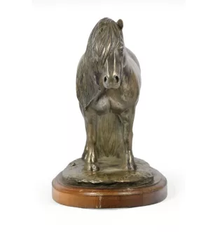 Jument de race Fell Pony - statuette avec un cheval, silhouette de cheval sur du bois, un prix prestigieux dans le concours de la marque Art-Dog