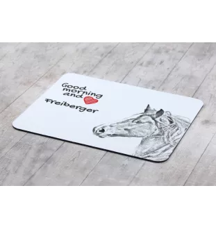 Freiberger - tapis de souris imprimé, tapis de souris personnalisé avec un cheval, un gadget unique pour un employé de bureau de la marque Art-Dog