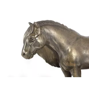 Jument de race Fell Pony - statuette avec un cheval, silhouette de cheval sur du bois, un prix prestigieux dans le concours de la marque Art-Dog