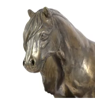 Fell-Pony-Stute - Reiterstatue, Pferdesilhouette auf Holz, prestigeträchtiger Preis im Wettbewerb der Marke Art-Dog