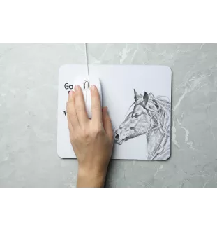 Freiberger - tapis de souris imprimé, tapis de souris personnalisé avec un cheval, un gadget unique pour un employé de bureau de la marque Art-Dog
