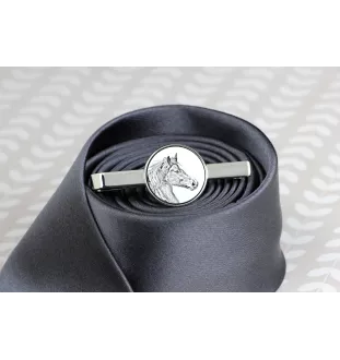 Freiberger - tie clip with a horse, personalized tie clip, a unique gift for a man from the Art-Dog brand