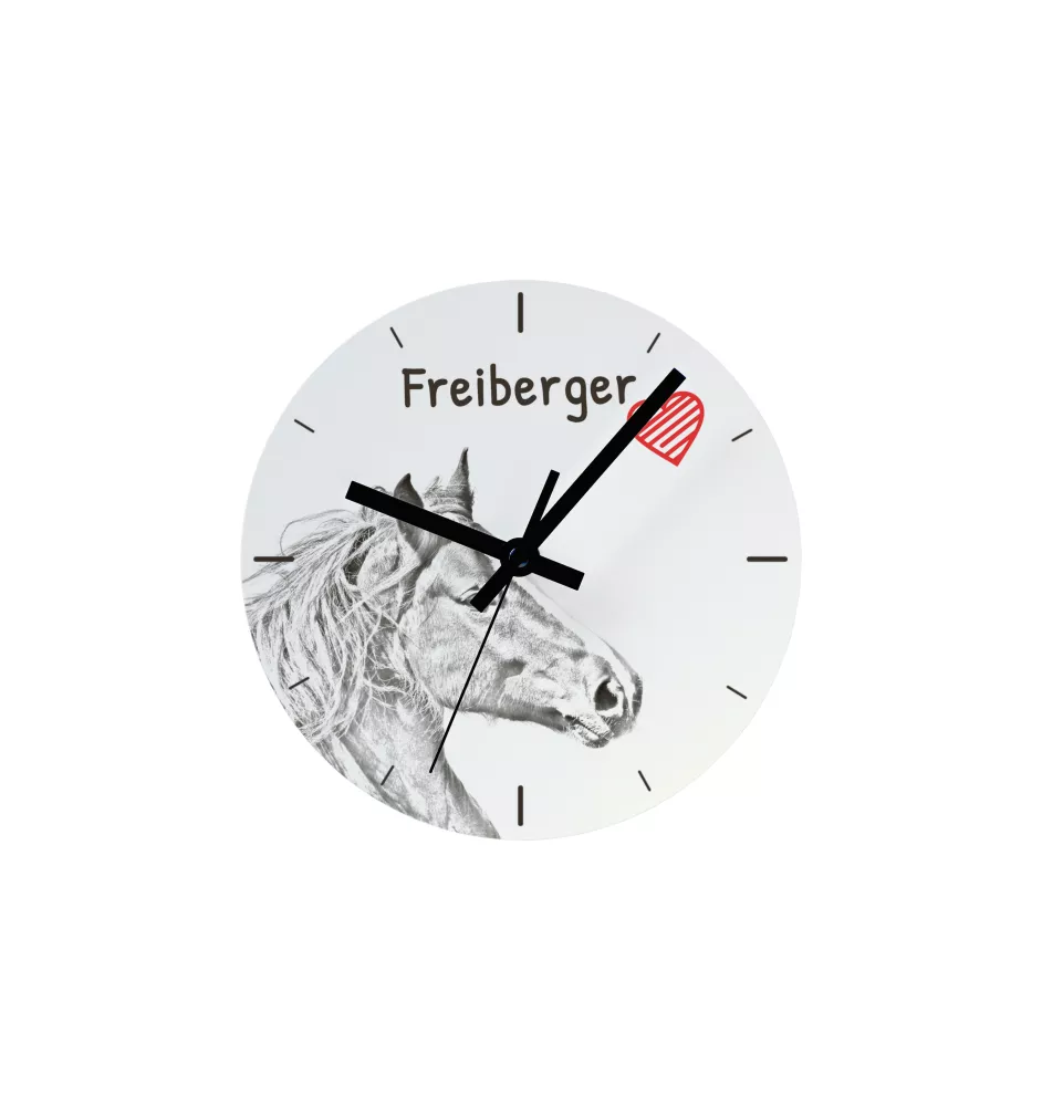 Freiberger - horloge murale avec cheval, horloge de table avec impression, décoration personnalisée de la maison de la marque Art-Dog