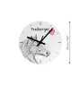 Freiberger - Wanduhr mit Pferd, Uhr mit Druck für das Regal, personalisierte Hausdekoration der Marke Art-Dog