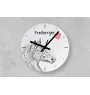Freiberger - Wanduhr mit Pferd, Uhr mit Druck für das Regal, personalisierte Hausdekoration der Marke Art-Dog