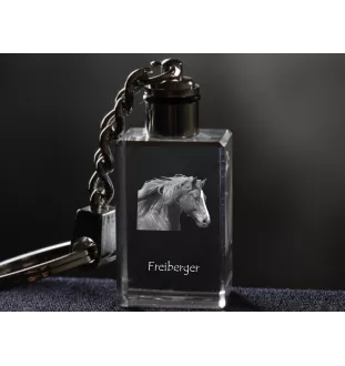 Freiberger - Crystal pendant with photo of a horse, illuminated pendant, unique gift by Art-Dog brand