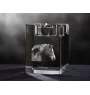 Freiberger - Bougeoir avec image d'un cheval, porte bougie en cristal, cadeau personnalisé par la marque Art-Dog
