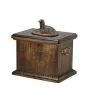 Afghan Hound, Tazi - urn for the ashes of a dog, urn with a statuette, elegant urn in the classic style of the Art-Dog brand