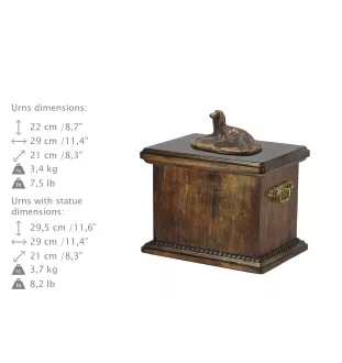 Chart afgański urna ze statuetką drewniana Art-Dog
