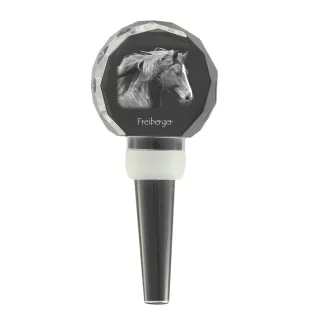 Freiberger - Bouchon de bouteille en cristal avec cheval, bouchon de vin unique avec photo, cadeau personnalisé pour sommelier par la marque Art-Dog