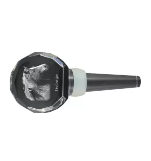 Freiberger - Bouchon de bouteille en cristal avec cheval, bouchon de vin unique avec photo, cadeau personnalisé pour sommelier par la marque Art-Dog