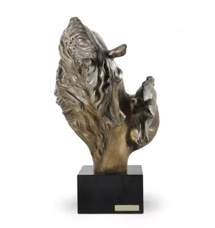 Mother and colt horses are frolicking. - exclusive horse figurine, luxury interior decoration, unique edition of Art-Dog brand figurines