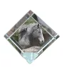 Freiberger - un cube de cristal avec une photo de cheval, une photo de cheval dans le cristal, un presse-papiers cubique de la marque Art-Dog