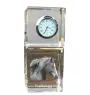 Freiberger - montre en cristal avec photo, photo de cheval dans le cristal, horloge de bureau personnalisée de la marque Art-Dog