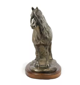Jument de race Frisonne - une urne pour les cendres d'un cheval, une urne avec une statuette, une élégante urne avec un cheval de la marque Art-Dog