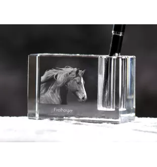 Freiberger penholder kryształowy z koniem Art-Dog