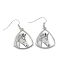 Freiberger - earrings with a horse, hanging earrings with a picture, personalized jewelry with Art-Dog brand print