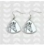 Freiberger - Pferdeohrringe, hängende Ohrringe mit einem Bild, personalisierter Schmuck mit dem Aufdruck der Marke Art-Dog