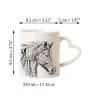 Freiberger - cup with a dog, adorable cup with a heart-shaped handle, universal gift from the Art-Dog brand
