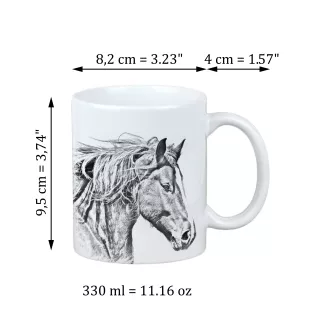 Freiberger - Tasse mit Pferd, Tasse mit Bild, personalisiertes Geschenk der Marke Art-Dog