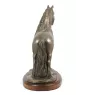 Jument de race Frisonne - statuette avec un cheval, silhouette de cheval sur du bois, un prix prestigieux dans le concours de la marque Art-Dog